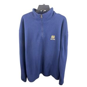 Pro Edge‎ Notre Dame Fighting Irish Pullover Fleece Quarter Zip Irish Size XL